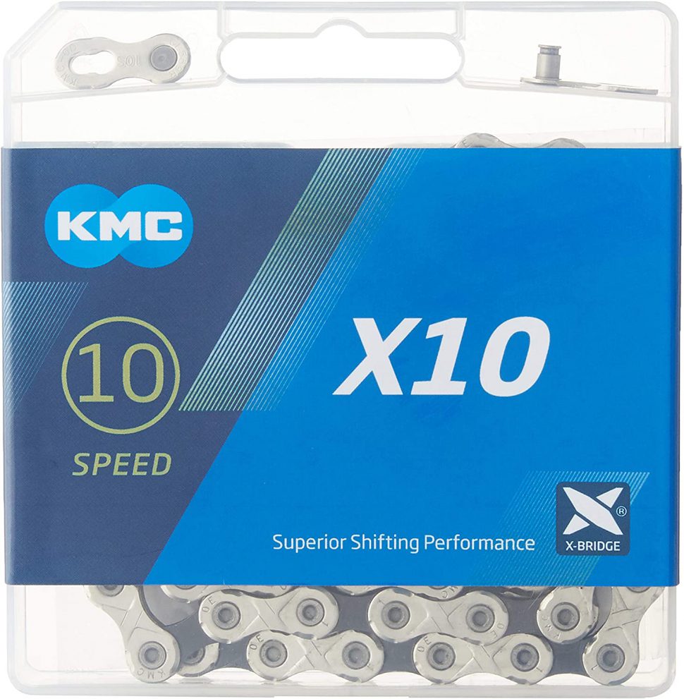 KMC X10-116L, NP/BK 10 Speed Bicycle Chain