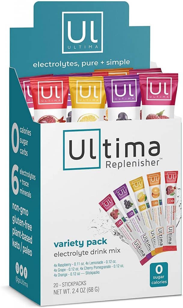 Ultima Replenisher Hydration Electrolyte Packets-Keto/Sugar Free- Replenish Well - Variety Pack